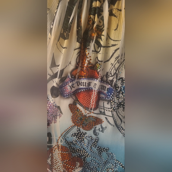 Las Vegas Royalty Size Small Bling Detailed Dress- Excellent Condition - Picture 6 of 14